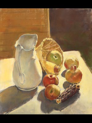 Still Life painting of fruit