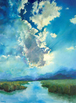Sky Over Water painting